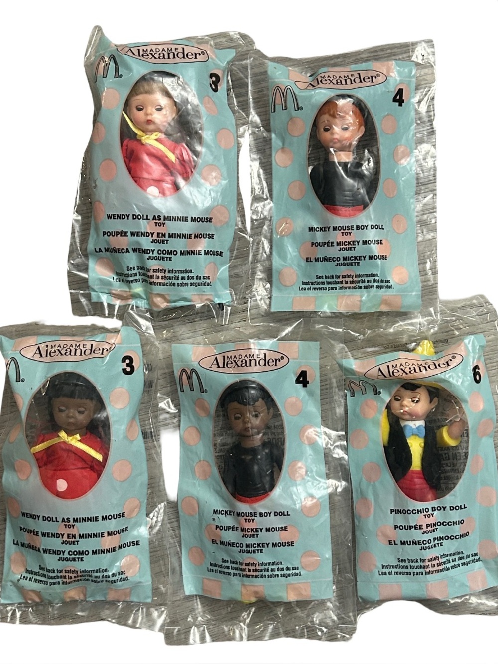 McDonald’s 2004 Factory Sealed Madame Alexander Happy Meal Collectible Dolls